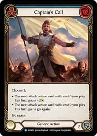 Captain's Call (Blue) - Monarch - Flesh and Blood TCG card