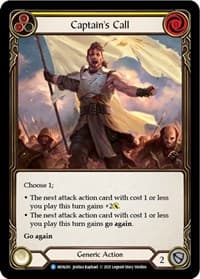 Captain's Call (Yellow) - Monarch - Flesh and Blood TCG card