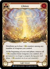 Glisten (Red) - Monarch - Flesh and Blood TCG card