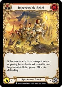Impenetrable Belief (Red) - Monarch - Flesh and Blood TCG card