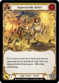 Impenetrable Belief (Yellow) - Monarch - Flesh and Blood TCG card