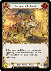 Impenetrable Belief (Blue) - Monarch - Flesh and Blood TCG card