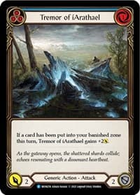 Tremor of iArathael (Blue) - Monarch - Flesh and Blood TCG card