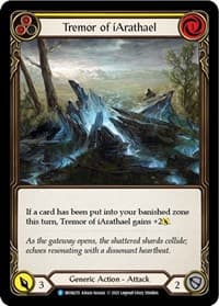 Tremor of iArathael (Yellow) - Monarch - Flesh and Blood TCG card