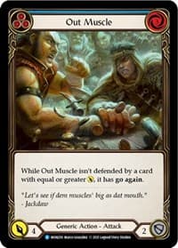 Out Muscle (Blue) - Monarch - Flesh and Blood TCG card