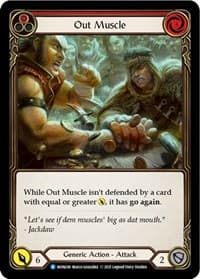 Out Muscle (Red) - Monarch - Flesh and Blood TCG card