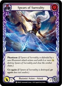 Spears of Surreality (Red) - Monarch - Flesh and Blood TCG card