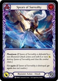 Spears of Surreality (Blue) - Monarch - Flesh and Blood TCG card