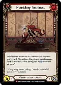 Nourishing Emptiness - Monarch - Flesh and Blood TCG card