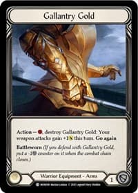 Gallantry Gold - Monarch - Flesh and Blood TCG card