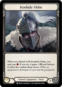 Ironhide Helm - Monarch - Flesh and Blood TCG card