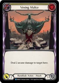 Vexing Malice (Yellow) - Monarch - Flesh and Blood TCG card