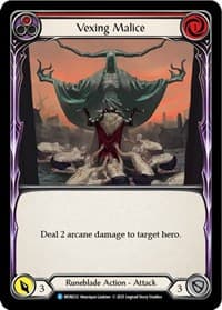 Vexing Malice (Red) - Monarch - Flesh and Blood TCG card