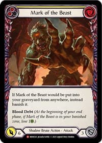 Mark of the Beast - Monarch - Flesh and Blood TCG card