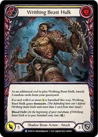 Writhing Beast Hulk (Yellow) - Monarch - Flesh and Blood TCG card