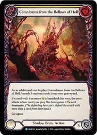 Convulsions from the Bellows of Hell (Yellow) - Monarch - Flesh and Blood TCG card