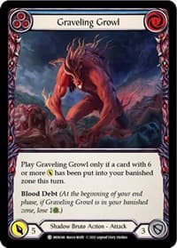 Graveling Growl (Blue) - Monarch - Flesh and Blood TCG card