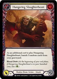 Hungering Slaughterbeast (Yellow) - Monarch - Flesh and Blood TCG card