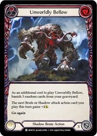 Unworldly Bellow (Red) - Monarch - Flesh and Blood TCG card