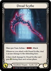 Dread Scythe - Monarch - Flesh and Blood TCG card