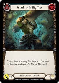 Smash with Big Tree (Blue) - Monarch - Flesh and Blood TCG card