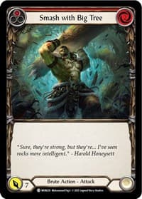 Smash with Big Tree (Red) - Monarch - Flesh and Blood TCG card