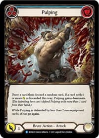 Pulping (Blue) - Monarch - Flesh and Blood TCG card