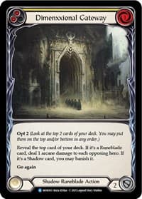 Dimenxxional Gateway (Yellow) - Monarch - Flesh and Blood TCG card