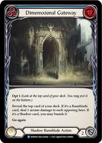 Dimenxxional Gateway (Blue) - Monarch - Flesh and Blood TCG card
