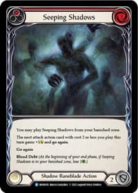 Seeping Shadows (Red) - Monarch - Flesh and Blood TCG card
