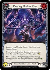 Piercing Shadow Vise (Red) - Monarch - Flesh and Blood TCG card