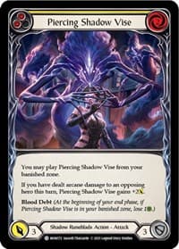 Piercing Shadow Vise (Yellow) - Monarch - Flesh and Blood TCG card