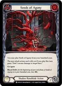 Seeds of Agony (Blue) - Monarch - Flesh and Blood TCG card