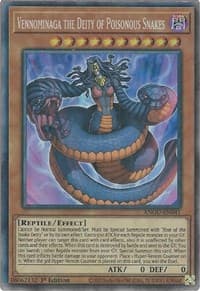 Vennominaga the Deity of Poisonous Snakes (CR) - Ancient Guardians - YuGiOh card