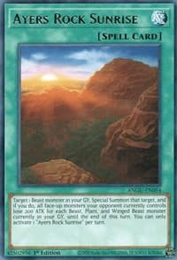 Ayers Rock Sunrise - Ancient Guardians - YuGiOh card