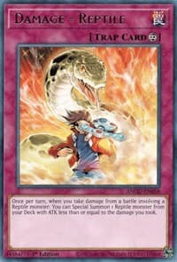 Damage = Reptile - Ancient Guardians - YuGiOh card