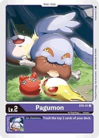 Pagumon - Starter Deck 06: Venomous Violet - Digimon Card Game card