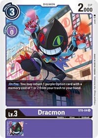 Dracmon - Starter Deck 06: Venomous Violet - Digimon Card Game card