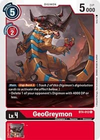 GeoGreymon - Great Legend - Digimon Card Game card