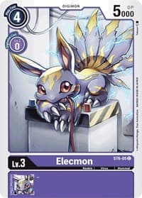 Elecmon - Starter Deck 06: Venomous Violet - Digimon Card Game card