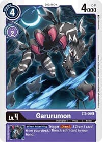 Garurumon - Starter Deck 06: Venomous Violet - Digimon Card Game card