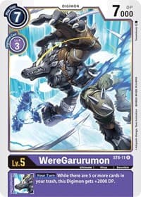 WereGarurumon - Starter Deck 06: Venomous Violet - Digimon Card Game card
