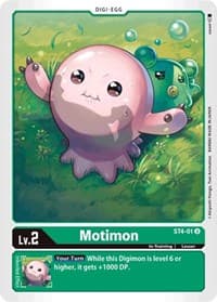 Motimon - Starter Deck 04: Giga Green - Digimon Card Game card