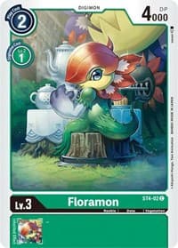 Floramon - Starter Deck 04: Giga Green - Digimon Card Game card