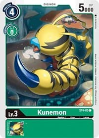 Kunemon - Starter Deck 04: Giga Green - Digimon Card Game card