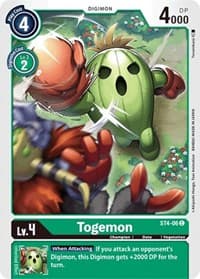 Togemon - Starter Deck 04: Giga Green - Digimon Card Game card