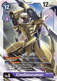 CresGarurumon - Starter Deck 06: Venomous Violet - Digimon Card Game card