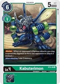 Kabuterimon - Starter Deck 04: Giga Green - Digimon Card Game card