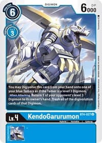 KendoGarurumon - Great Legend - Digimon Card Game card