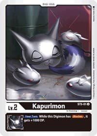 Kapurimon - Starter Deck 05: Machine Black - Digimon Card Game card